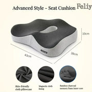 Memory Foam Seat Cushion Office Chair Cushion Car Seat Support Waist Pillow Massage Buttocks Pad Pain Relief Orthopedic Pillow