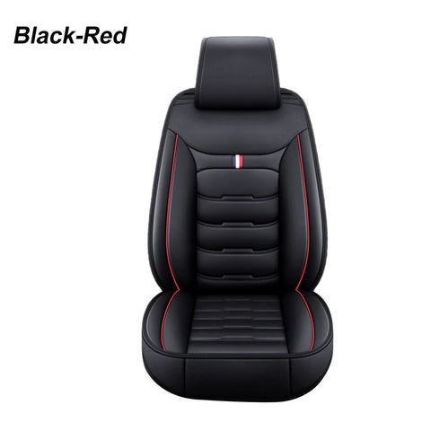 Univers Car Full Seat Cover PU Leather Car Seat Protector Design Airbag Front&Rear Split Bench Compatible Cover Fit Most Car SUV