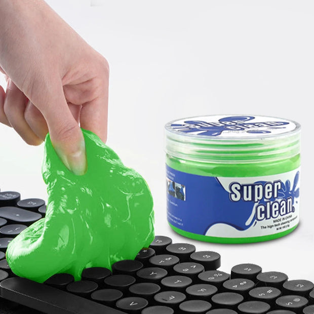 Super Dust Clean Clay Dust Keyboard Cleaner Slime Toys Cleaning Gel Car Gel Mud Putty Kit USB for Laptop Cleanser Glue