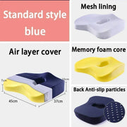 Memory Foam Seat Cushion Pillow Chair Cushion Seat Pad Car Hip Massage Pillow Office Chair pads Support Orthopedic Pain Relief