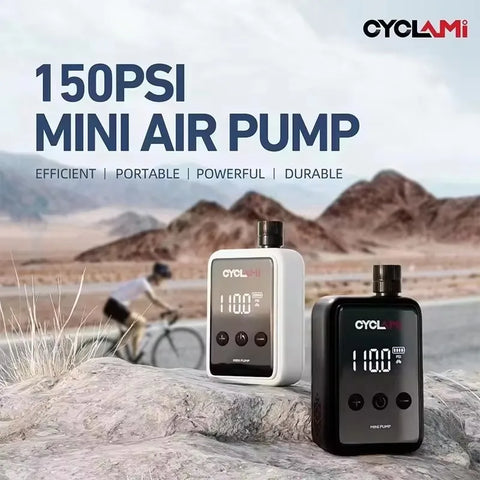 CYCLAMI HW125 Bicycle Electric Inflation Pump Mini Portable 150Psi High Pressure Air Inflator