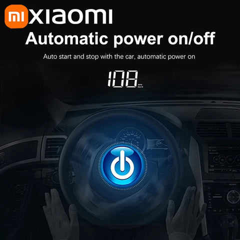 Xiaomi Car Speedometer HUD Head Up Display Digital Speed Meter Windshield Projector Vehicles Truck Auto Electronics Accessories