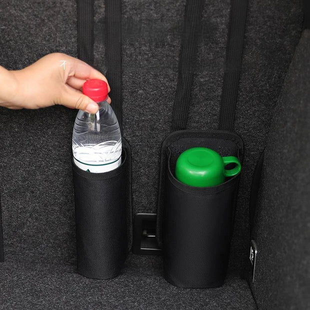 New Car Fire Extinguisher Fixed Storage Bag Car Seat Back Bag Car Cup Hanging Bag Trunk Organizer Strap Car Accessories