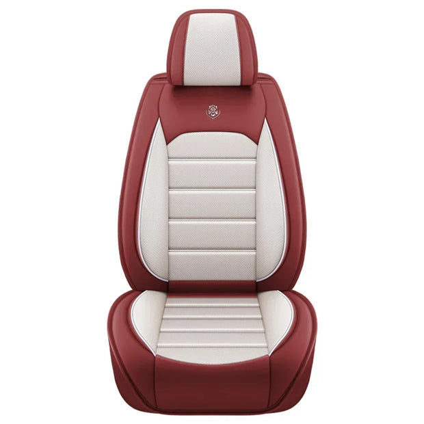 Full Set Car Seat Covers PU Leather Front&Rear Split Bench Protector Four Season Universal Fit Most Car SUV Car Accessories