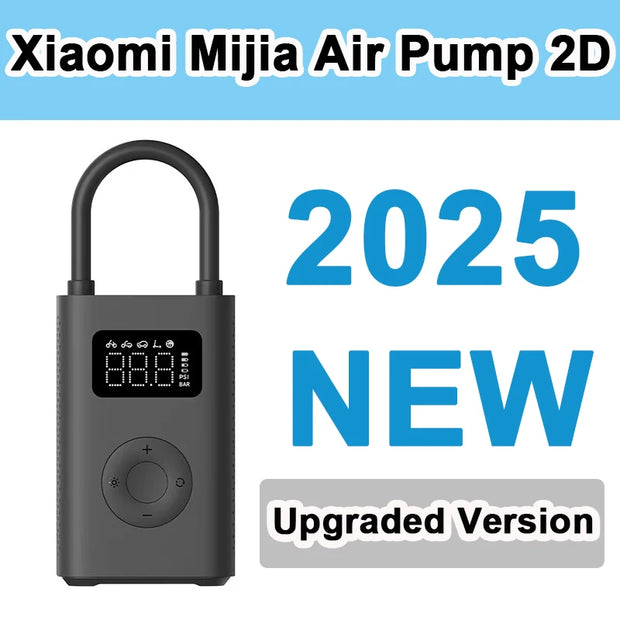 Xiaomi Mijia Air Pump 2 25%Speed Boost Mini Portable Electric Air Compressor Treasure 150PSI Type-C LED Multitool Inflator Xiomi