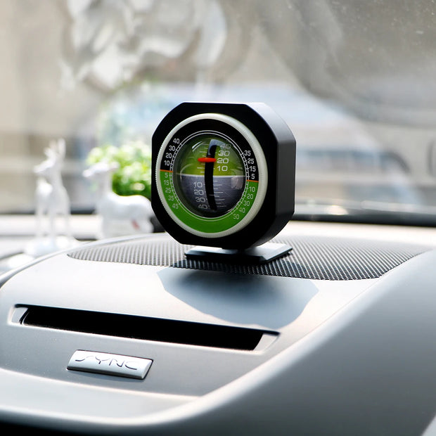 Inclinometer Angle Car Compass High-precision Built-in LED Auto Slope Meter Level Car Vehicle Declinometer Gradient