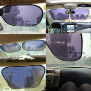 2PCS Car Sun Shade UV Protection Windscreen Sunshade Auto Window Sun Visor Protection Car Curtain Window Film Electrostatic Film