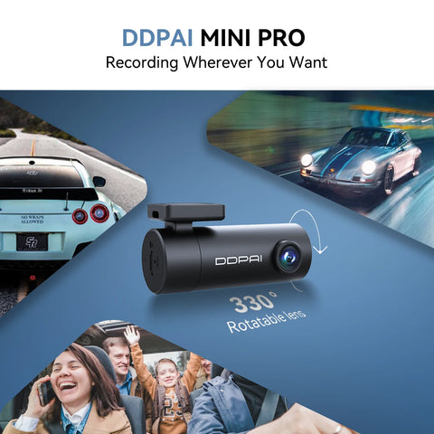 DDPAI WiFi Car DVR Mini Pro HD Night Vision 1296P Dash Cam Recorder