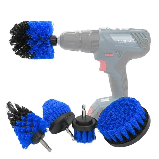 5-11PCS Electric Scrubbing Brush Drill Kit Plastic Round Cleaning Brush Car Tire Brush Scrubbing Cordless Drill Brushes