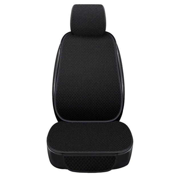 Car Seat Cover Front Rear Flax Seat Protect Cushion Automobile Seat Cushion Protector Pad Mat Backrest Headrest Auto Interior