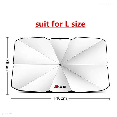 Car Windshield Sun Shade Blocks, UV Ray Reflector Umbrella, For AUDI A1, A3, 8p, A4, B4 A5, A6, A7, A8, Q2, Q3, Q5, Q7, Q8