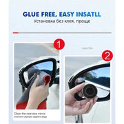 Car Blind Spot Rear View Mirror Wide Angle 360 Degree Adjustable Small Round Mirror Car Reverse Auxiliary Rearview Convex Mirror