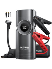 Buture 4 In 1 Jump Starter 150PSI Pump Air Compressor 20000mAh Power Bank 2500A Starting Device 15V Digital Tire Inflator