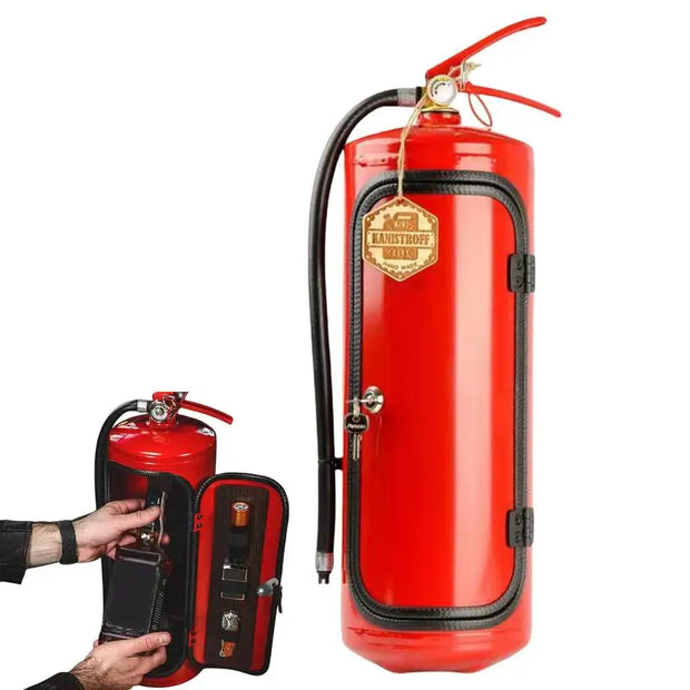 Mini Bar Fire Extinguisher Handmade Liquor Storage Box Champagne Wine Cabinet Storage Decoration Fireman's Gift