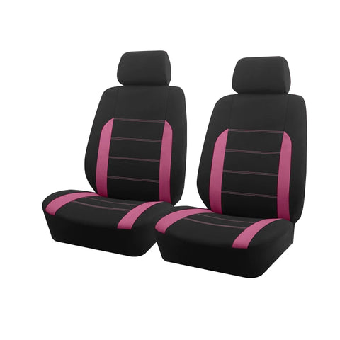 AUTO PLUS Universal Polyester Fabric Car Seat Covers Fit For Most Car Suv Truck Van Car Accessories Interior  Airbag Compatible