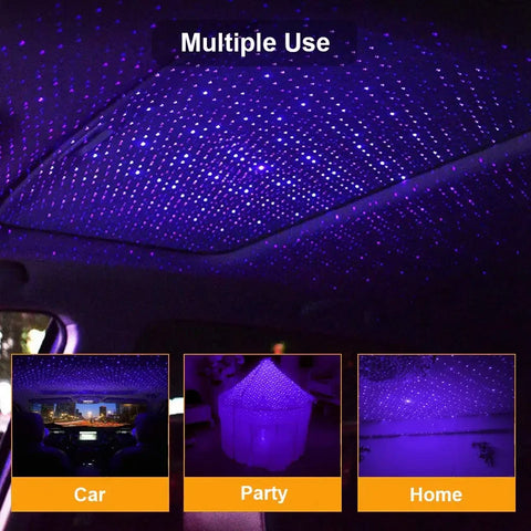 Romantic LED Starry Sky Night Light 5V USB Interface Galaxy Star Projector Lamp for Car Roof Room Ceiling Decor Plug and Play