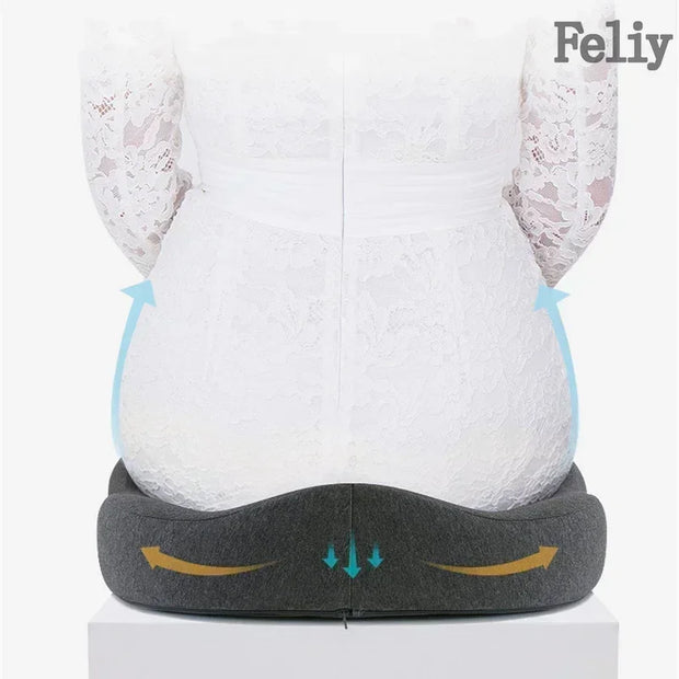 Memory Foam Office Chair Cushion Car Seat Support Pads Buttocks Pillow Massage Hips Orthopedic Pillow Coccyx Pain Relief Cushion