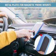 Metal Plate Magnet Mobile Stand Universal Replacement Metal Plate Kit With Adhesive For Xiaomi Magnetic Car Mount Phone Holder