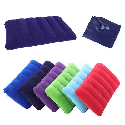 Air Cushion Pillows Outdoor Camping Folding Square lnflatable Pillows Travel Backrest Plane Head Rest  pillow camping