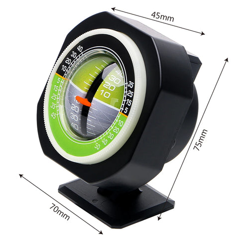 Inclinometer Angle Car Compass High-precision Built-in LED Auto Slope Meter Level Car Vehicle Declinometer Gradient