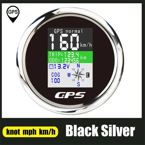 85mm GPS Speedometer Odometer Adjustable Trip ODO COG Voltmeter TFT Screen Speed Gauges For Motor Yacht Boat Car Outboard Engine