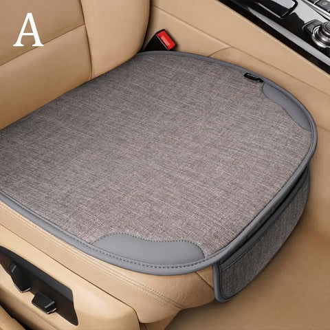 Car Seat Chair Protect Breathable Flax Seat Cover Dampproof Interior Four Car Universal Seasons Accessories C3O3