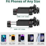 360° Phone Clip Bracket Tripod Mount With Cold Shoe 1/4 Selfie Holder Vertical Adjustable Phone Bracket For iPhone 13 14 15 Pro