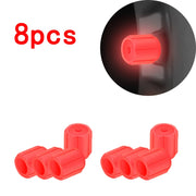 Luminous Tire Valve Caps 6 Colors Car Motorcycle Glowing Valve Cover Car Tire Wheel Hub Styling Tool Auto Accessories 4/8/20pcs