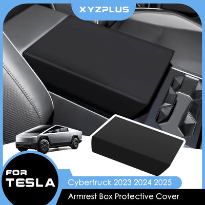 For Tesla Cybertruck 2023 2024 2025 TPE Armrest Box Protective Cover Armrest Box Cover Non-slip Car Auto Interior Accessories