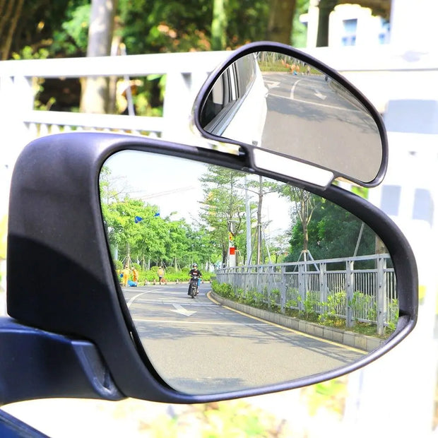 Car Blind Spot Mirror 360 Degree Adjustable Wide Angle Side Rear Mirrors Blind Spot for Parking Auxiliary Rear View Mirror