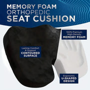 Travel Seat Cushion Memory Foam U-Shaped Pillow for Chair Cushion Pad Car Office Hip Support Massage Orthopedic Pillow