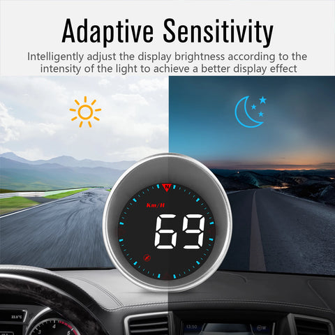 Car GPS Head Up Display Digital Alarm Overspeed Warning Universal Speedometer G5 LED Backlight GPS Compass Auto Accessories