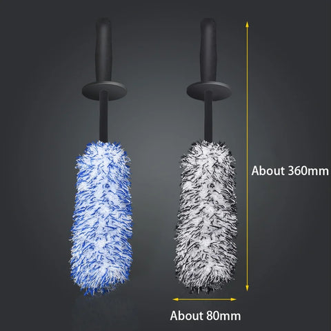 Microfiber Wheel Brush For A Particularly Gentle Cleaning Up To The Wheel Deep Bed, Long Car Wheel Cleaning Brush