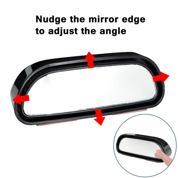 360 Degree Adjustable Wide Angle Side Rear Mirror Blind Spot Convex Mirrors for Car Reverse Parking Auxiliary Rear View Mirror