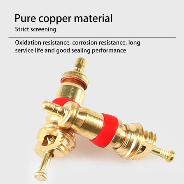 Copper Valve Core Car Motorcycle Bike Tire Valve Core American/US Vacuum Tyre Valve Stems Core Remover Bicycle Auto Accessories