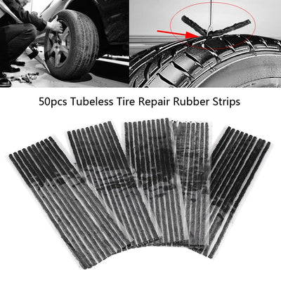 Tire Repair Strip Black Tubeless Tyre Tire Puncture Repair  Rubber Strips Car Motorcycle 200*3.5mm Tyre Repair Strip