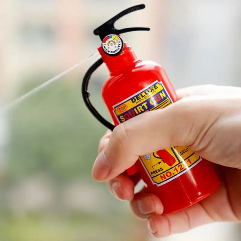 10Pcs Mini Fire Extinguisher Shape Water Guns Outdoor Summer Beach Toys for Kids Birthday Party Favors Pinata Fillers Treat Bag