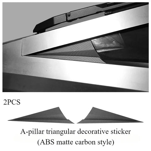 For Tesla Cybertruck 2024 Central Control Protective Sticker ABS Decorative Strips Whole Car Trim Accessories for Cyber Pickup