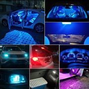 10X New W5W LED Canbus T10 Car Lights COB Glass Interior Parts Bulbs 6000K White Auto License Plate Lamp Dome Read Light 12V