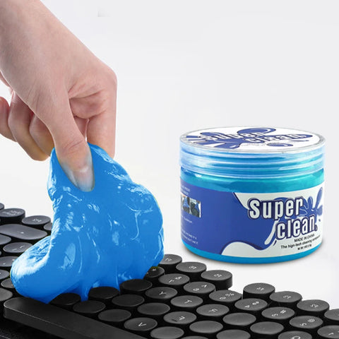 Super Dust Clean Clay Dust Keyboard Cleaner Slime Toys Cleaning Gel Car Gel Mud Putty Kit USB for Laptop Cleanser Glue