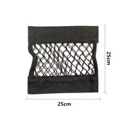 Car Back Rear Mesh Trunk Seat Elastic String Net Magic Sticker Universal Storage Bag Pocket Cage Auto Organizer Seat Back Bag