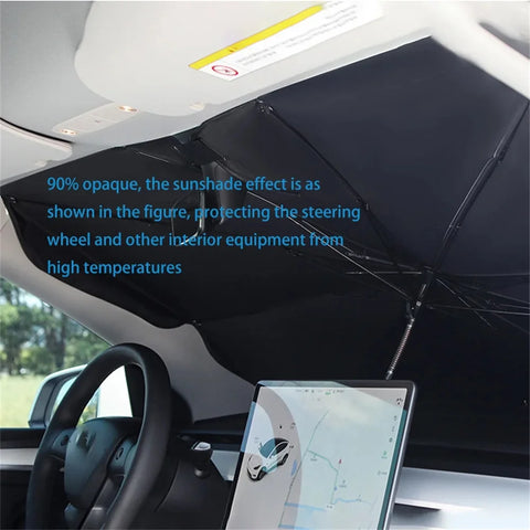 Rubber Sunshade Umbrella For Car Uv Protection Folding High Shading Car Umbrella Front Windshield High Shading Silver Sunshade