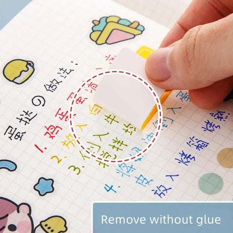 10Sheet Paper Label Self-adhesive Sticky Writing Sticker Colorful Label for Classification Writable Name Blank Note DIY Notebook