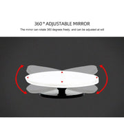 2Pcs Round Frame Convex Blind Spot Mirror Safety Driving Wide Angle 360 Degree Adjustable Clear Rearview Mirror