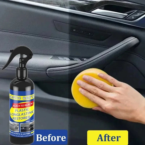 Car Plastic Restorer Coating Agent Auto Plastic Rubber Exterior Repair Clean Refresh Restoration Agent Black Shine Seal Brighten