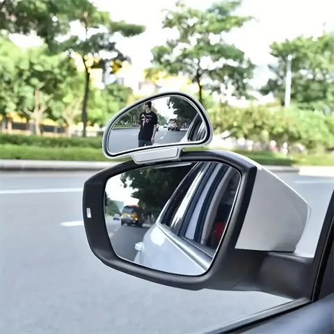 Car Blind Spot Mirror 360 Degree Adjustable Wide Angle Side Rear Mirrors Blind Spot for Parking Auxiliary Rear View Mirror