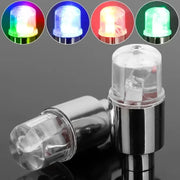 4/1Pcs Colorful LED Wheel Valve Lights Motorcycle Car Wheel Tire Valve Caps Universal Dustproof Bicycle Valve Cover