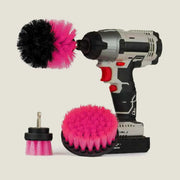 3Pcs/Set Electric Scrubber Brush Drill Brush Kit Plastic Round Cleaning Brush For Carpet Glass Car Tires Nylon Brushes