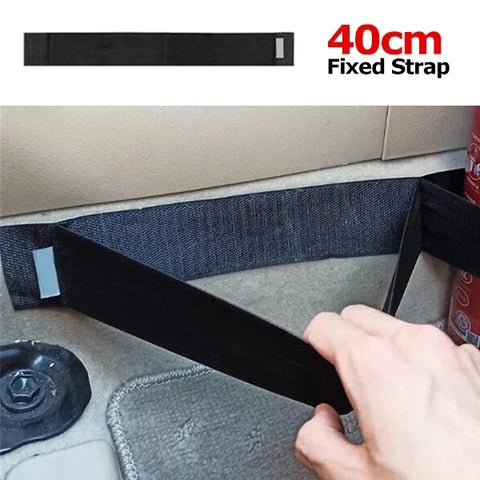 Car Back Trunk Elastic Mesh Fixed Net Straps Universal Car Interior Organizer Extinguisher Sundries Storage Fixed Straps