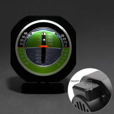 Inclinometer Angle Car Compass High-precision Built-in LED Auto Slope Meter Level Car Vehicle Declinometer Gradient